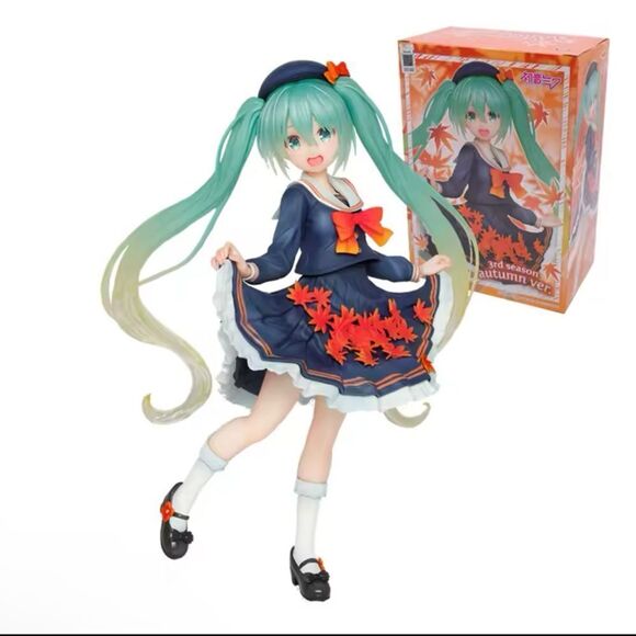 New Hatsune Miku Anime Action Figure 3rd Season Autumn Ver Kawaii 7” - Picture 1 of 7